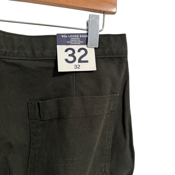GAP Canvas '90s Loose Carpenter Pants 32x32 in Black Moss Green NWT! - Picture 10 of 11
